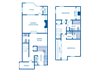 2 bedroom floor planB 2 bedroom floor planB at The Willows on Rosemeade, Texas
